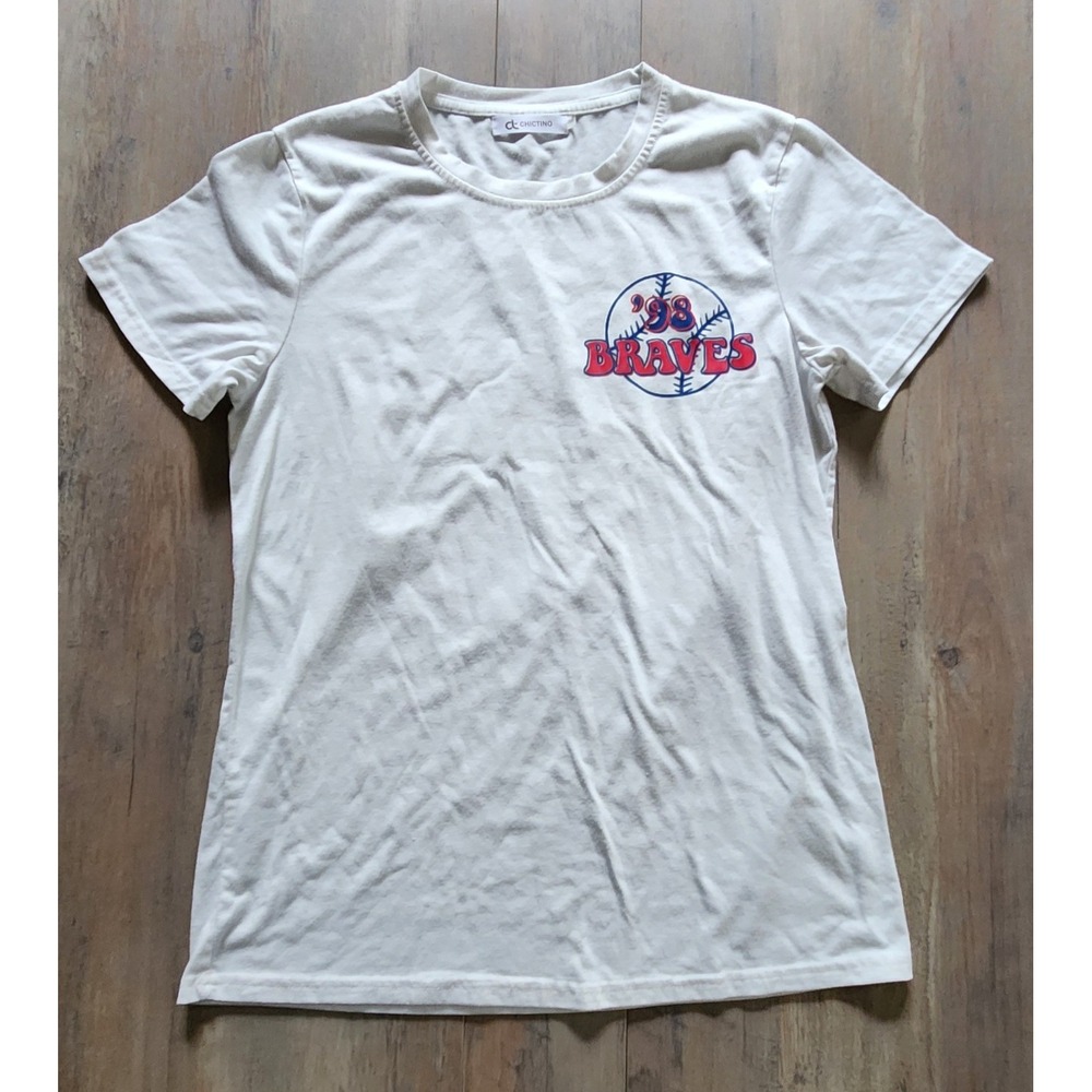 '98 Braves MLB White T-Shirt Youth M